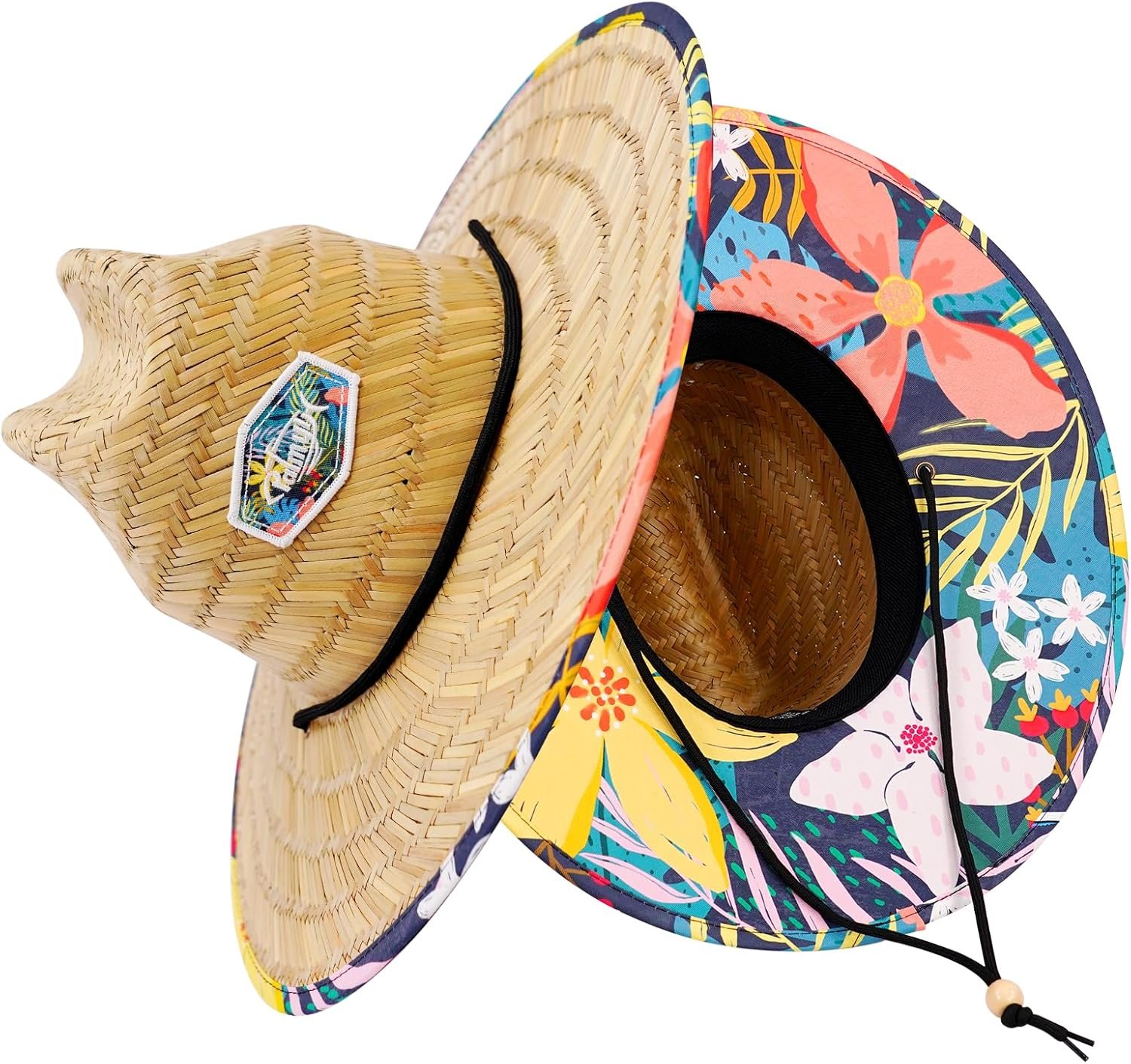 Palmyth Straw Hat for Men & Women Sun Hats, Beach Hat, Fishing Hat Wide Brim UPF 50+ Sun Protection