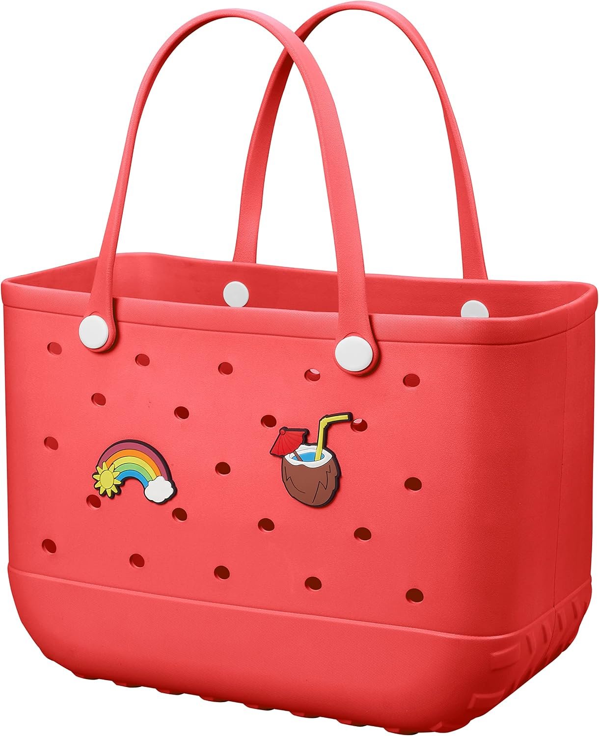 Baonat Beach Bag Rubber Tote Bag – Waterproof Travel Bag for Women Washable Tote Bag Handbag for Sports Beach Market Pool