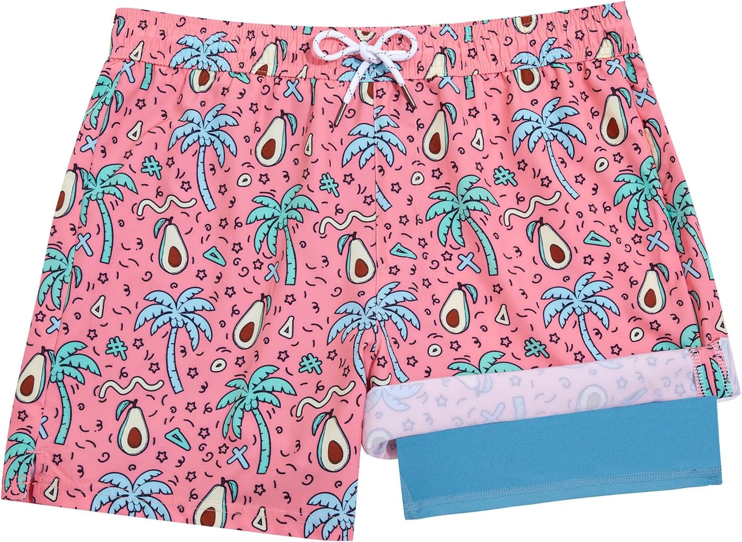 BRISIRA Boys Swim Trunks Bathing Suit Compression Boxer Brief Liner Swim Shorts Swimsuit Anti-Chafe Toddler Kids Youth Teen