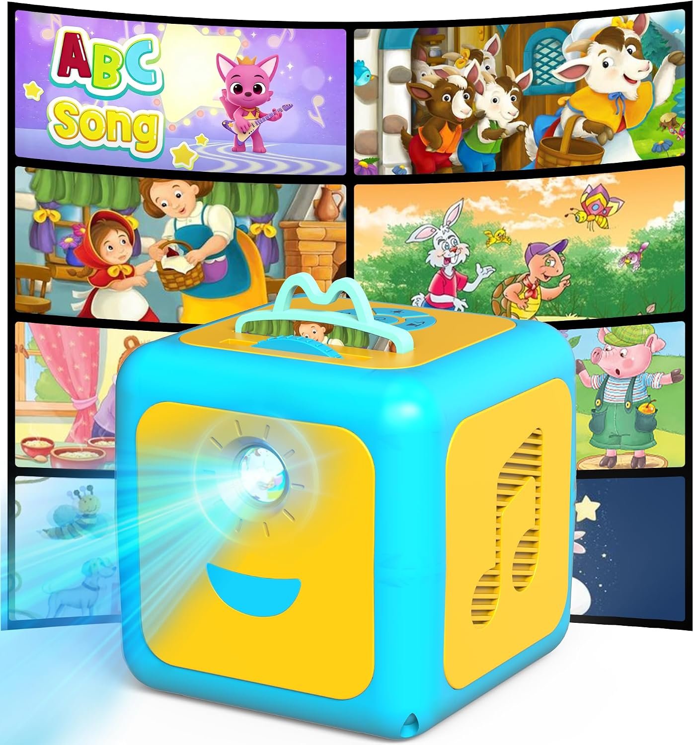 Anweller Story Projector for Kids – Starry Sky Night Light with 8 Lullabies, 8 Nursery Rhymes & Storytelling for Bedtime and Early Childhood Learning, Ages 3+