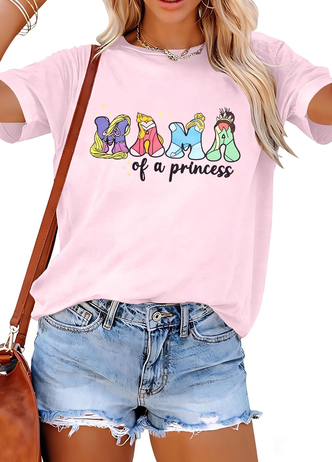 Magical Shirt for Women Happiest Mama On Earth Tee Magic Kingdom Castle Tshirt Family Holiday Vacation Short Sleeve Top