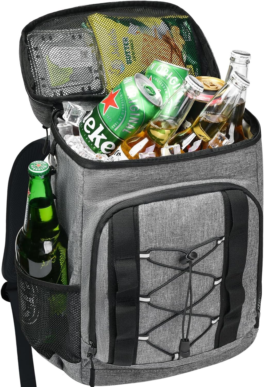 33 Cans Insulated Backpack Cooler – Leakproof Waterproof Lightweight Soft Coolers Bag for Camping Picnic Hiking Beach and Lunchbox Backpacks Bags-Leak Proof Ice Chest Back Pack