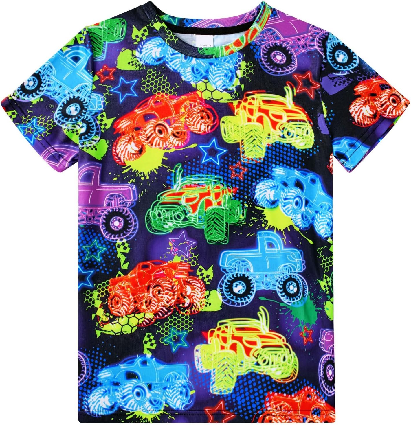 Enlifety Boys Girls T-Shirts 3D Graphic Shirts Kids Cool Short Sleeve Tees Size 4-14T