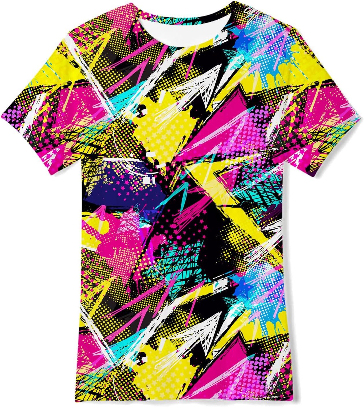 Idgreatim Boys Novelty Shirt Kids 3D Graphic T-Shirt Short Sleeve Crewneck Tees Size 4-14T