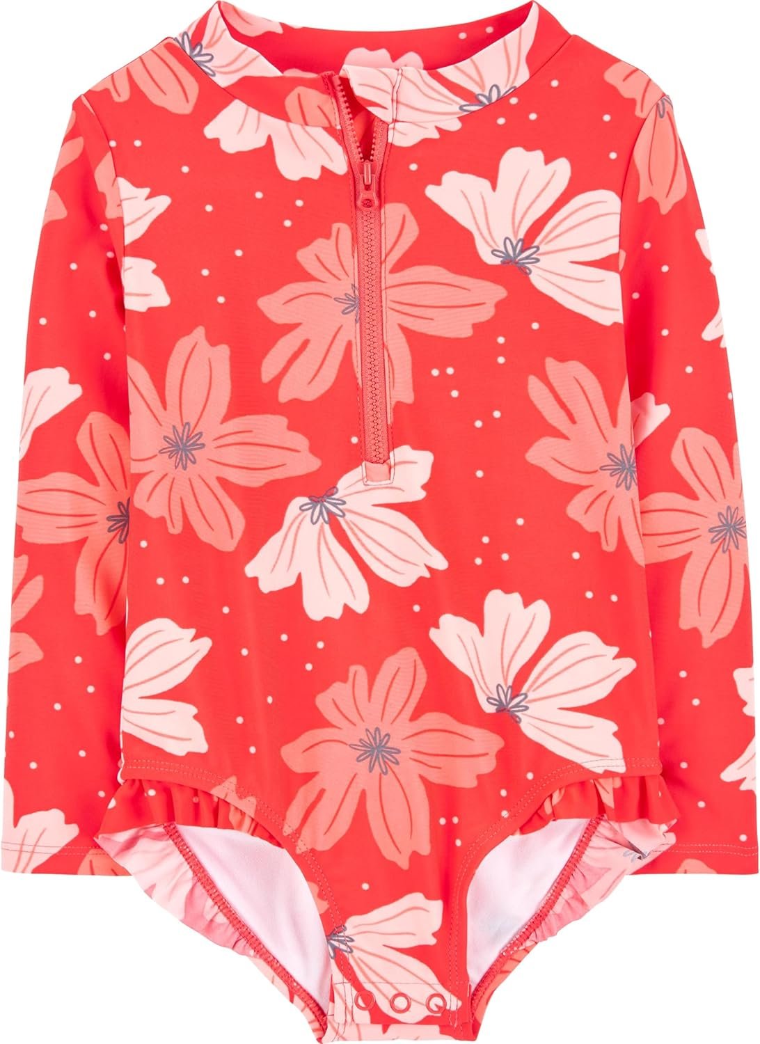 Simple Joys by Carter’s Baby Girls’ Long Sleeve Zipper One Piece Swimsuit