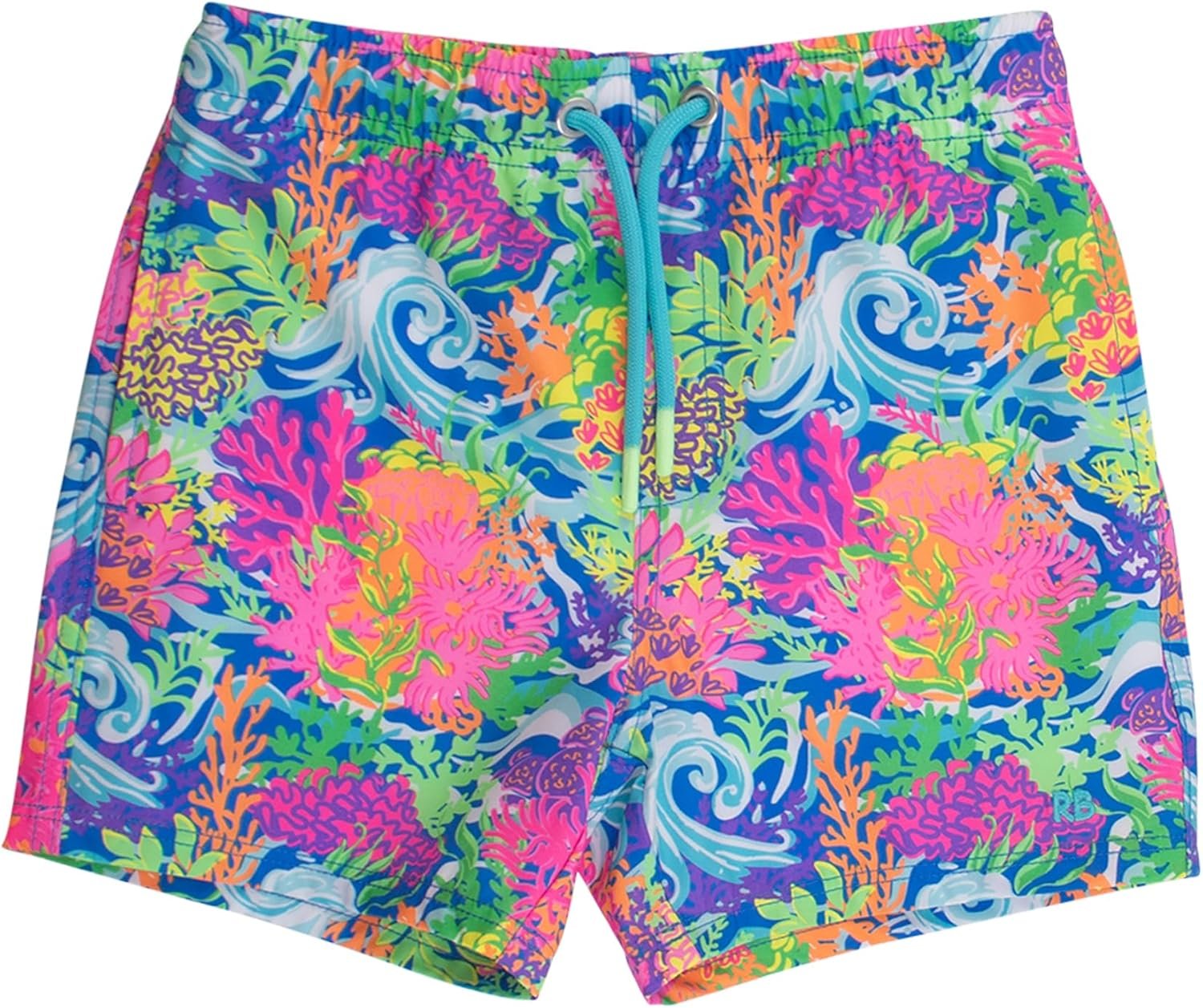 RUGGEDBUTTS Boys Performance Hybrid Stretch Swim Trunks – Fashion Swim Trunks, UPF 50+, Boy Swim Trunks