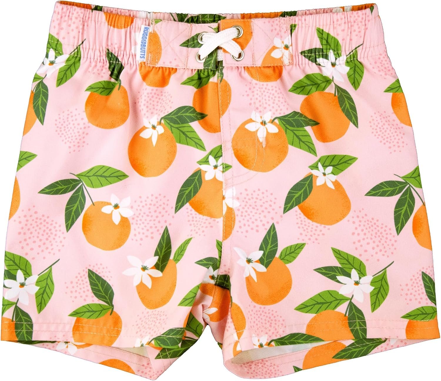 RUGGEDBUTTS Boys UPF50+ Sun Protection Fruits & Florals Swim Trunks