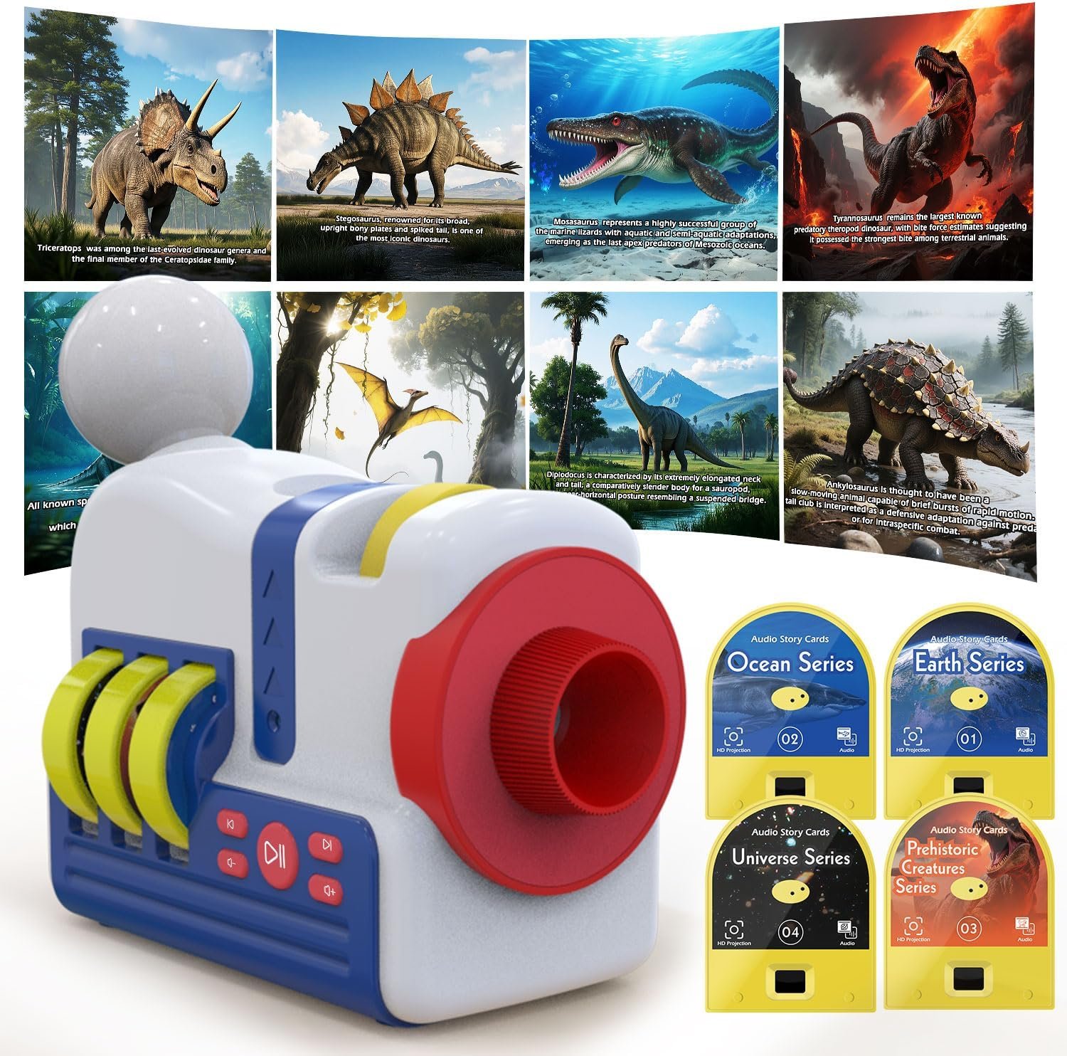 Story Projector for Kids – Educational Storybook Projector,Kids Story Projector with 32 Stories,White Noise & Night Light,Bedtime Story Player,Story Telling Toy for Toddlers Boys Girls Gifts Ages 3+