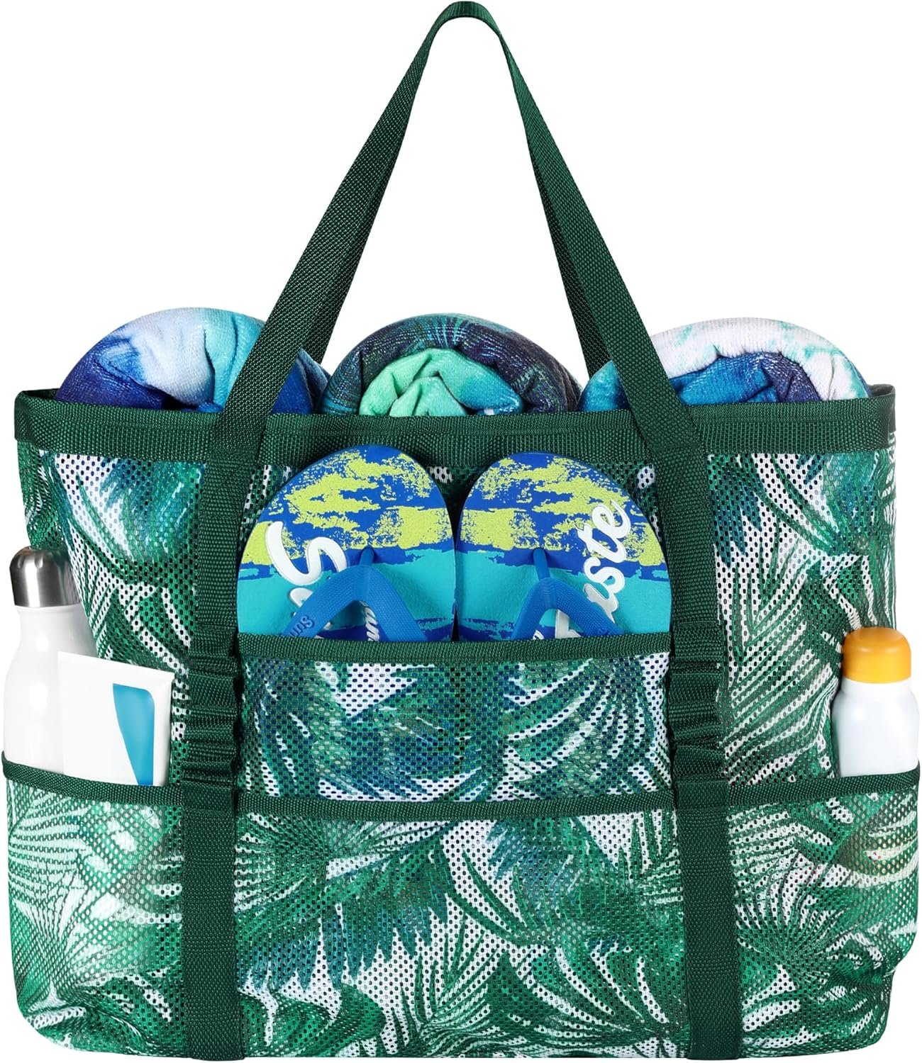 DOFOWORK Beach Bags for Women – Large Tote Bag with Wet Pocket, Waterproof Sandproof with Zipper