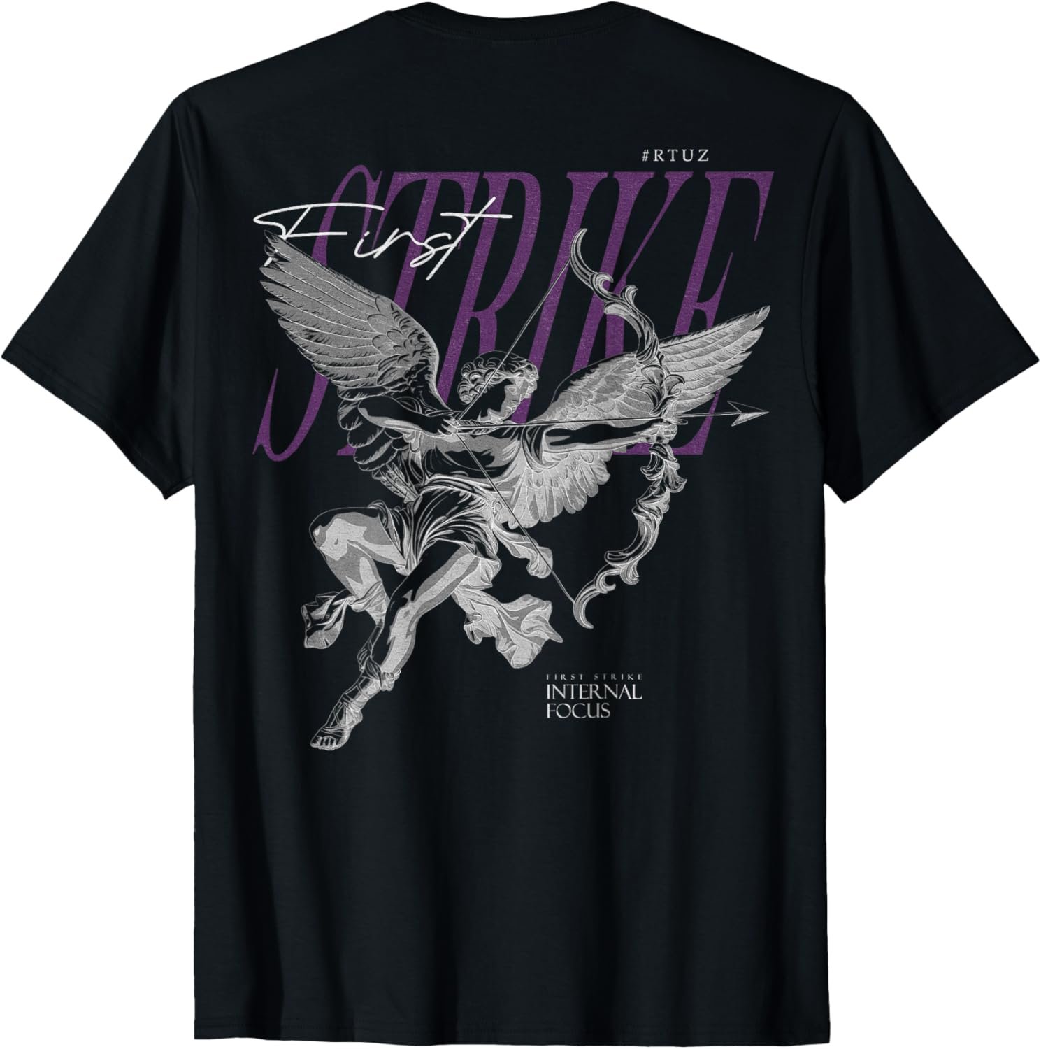 Y2K Aesthetic Streetwear Angel Back Print Graphic Tees T Shirts for Women and Men